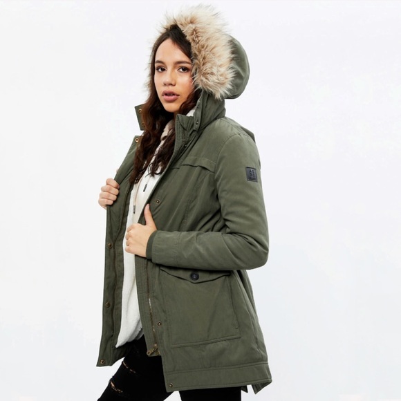 SMALL SHERPA LINED ANORAK JACKET BLACK - Picture 3 of 11